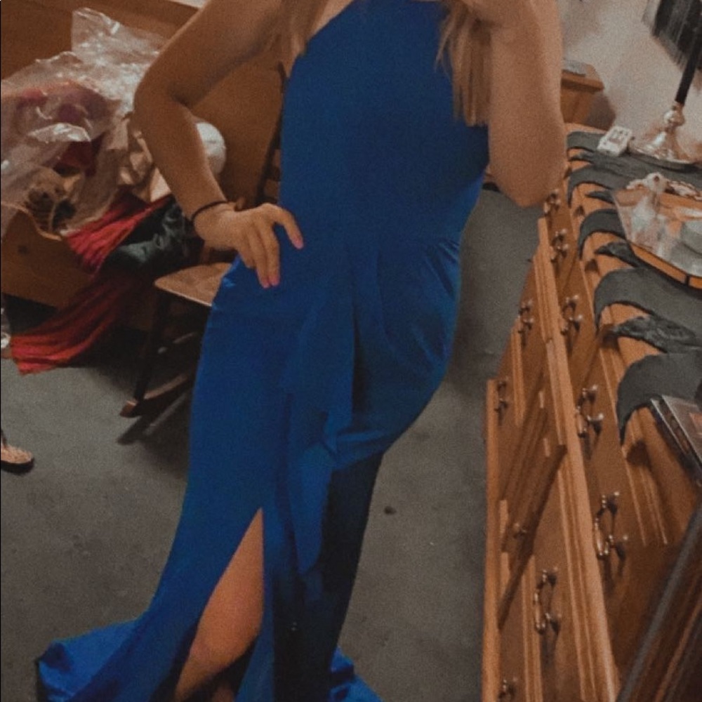 Blue long gown (bridesmaid dress/ special event)